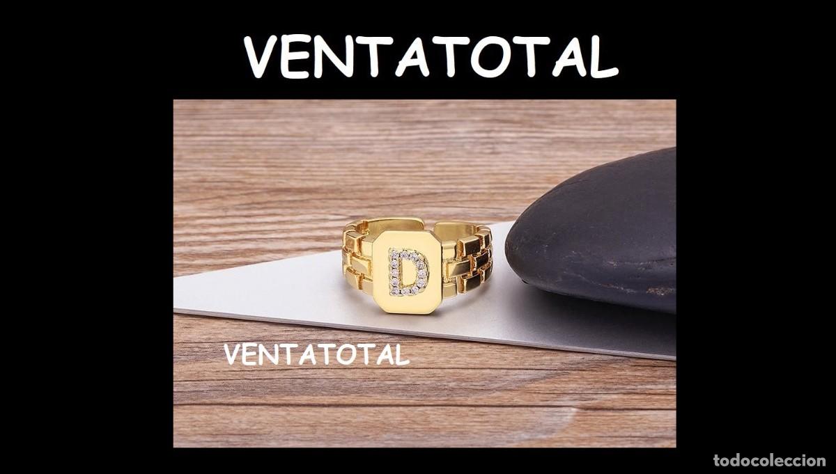 Artesan&iacute;a: ELEGANTE ANILLO CON LA INICIA D ES DE ORO DE 22 KILATES LAMINADO LEER DENTRO DESCRIPCION ETC