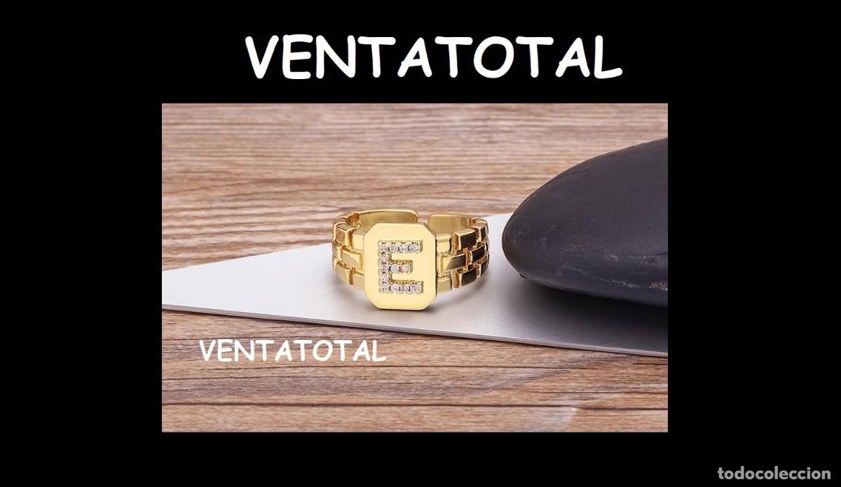 Artesan&iacute;a: ELEGANTE ANILLO CON LA INICIA E ES DE ORO DE 22 KILATES LAMINADO LEER DENTRO DESCRIPCION ETC
