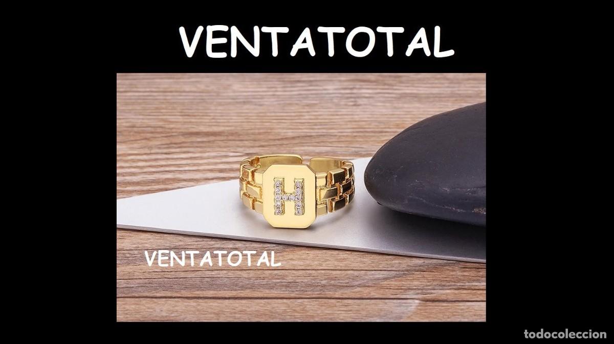Artesan&iacute;a: ELEGANTE ANILLO CON LA INICIA H ES DE ORO DE 22 KILATES LAMINADO LEER DENTRO DESCRIPCION ETC