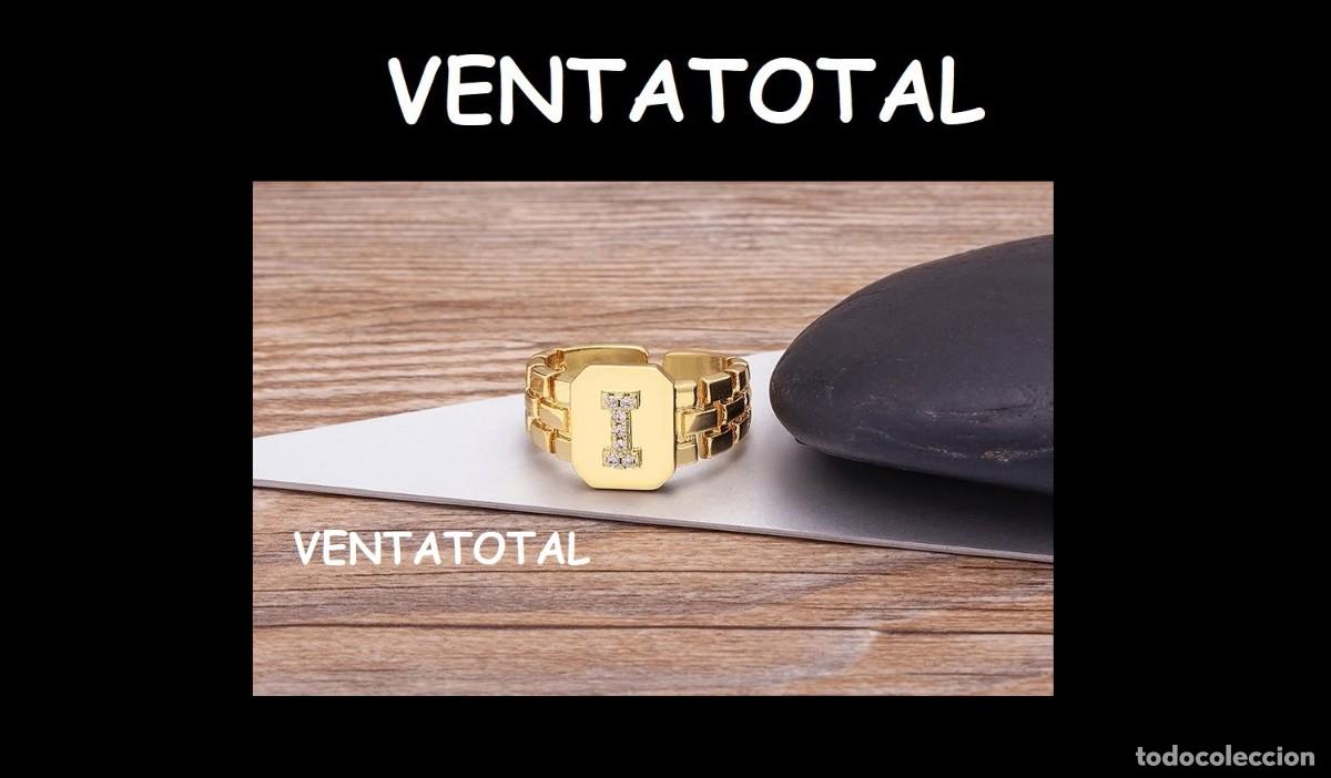 Artesan&iacute;a: ELEGANTE ANILLO CON LA INICIA I ES DE ORO DE 22 KILATES LAMINADO LEER DENTRO DESCRIPCION ETC
