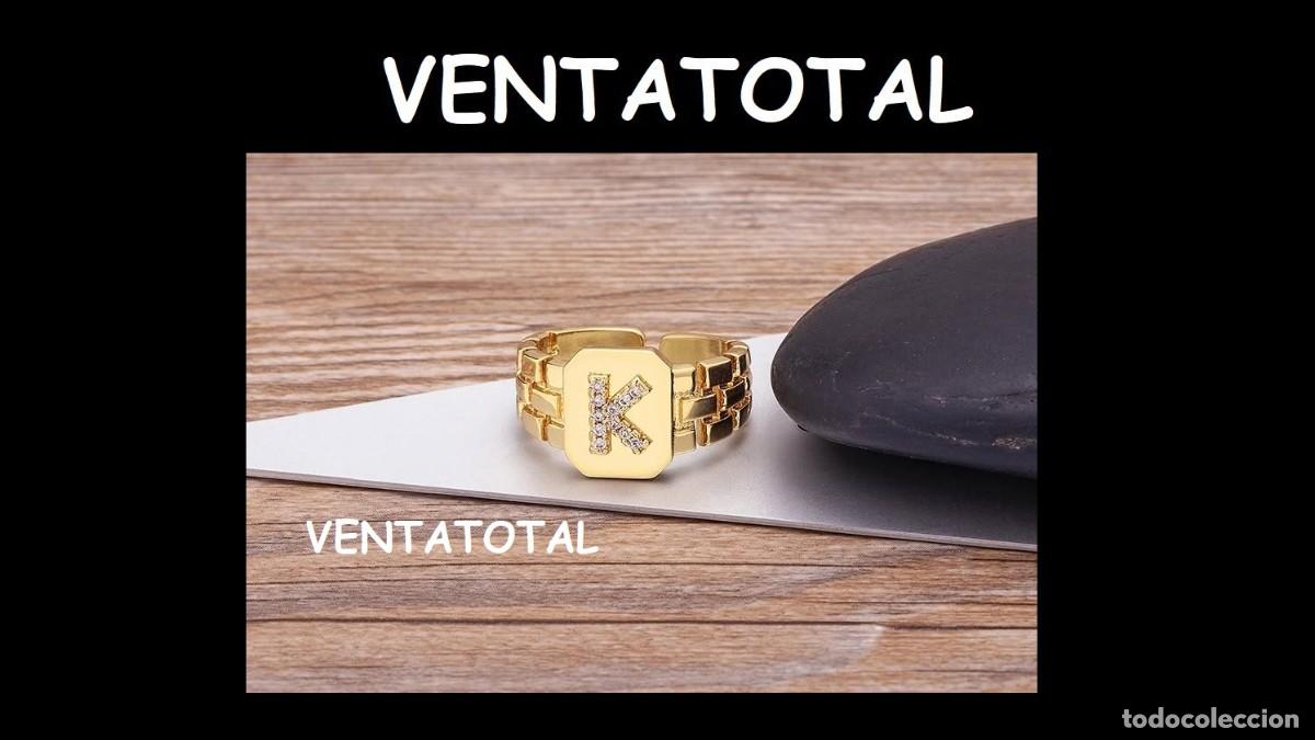 Artesan&iacute;a: ELEGANTE ANILLO CON LA INICIA K ES DE ORO DE 22 KILATES LAMINADO LEER DENTRO DESCRIPCION ETC