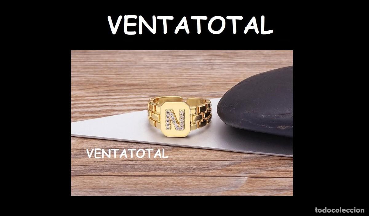 Artesan&iacute;a: ELEGANTE ANILLO CON LA INICIA N ES DE ORO DE 22 KILATES LAMINADO LEER DENTRO DESCRIPCION ETC