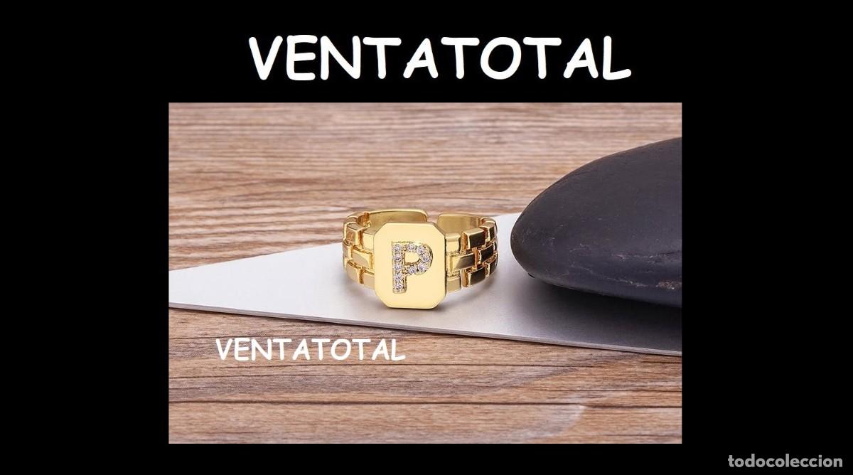 Artesan&iacute;a: ELEGANTE ANILLO CON LA INICIA P ES DE ORO DE 22 KILATES LAMINADO LEER DENTRO DESCRIPCION ETC