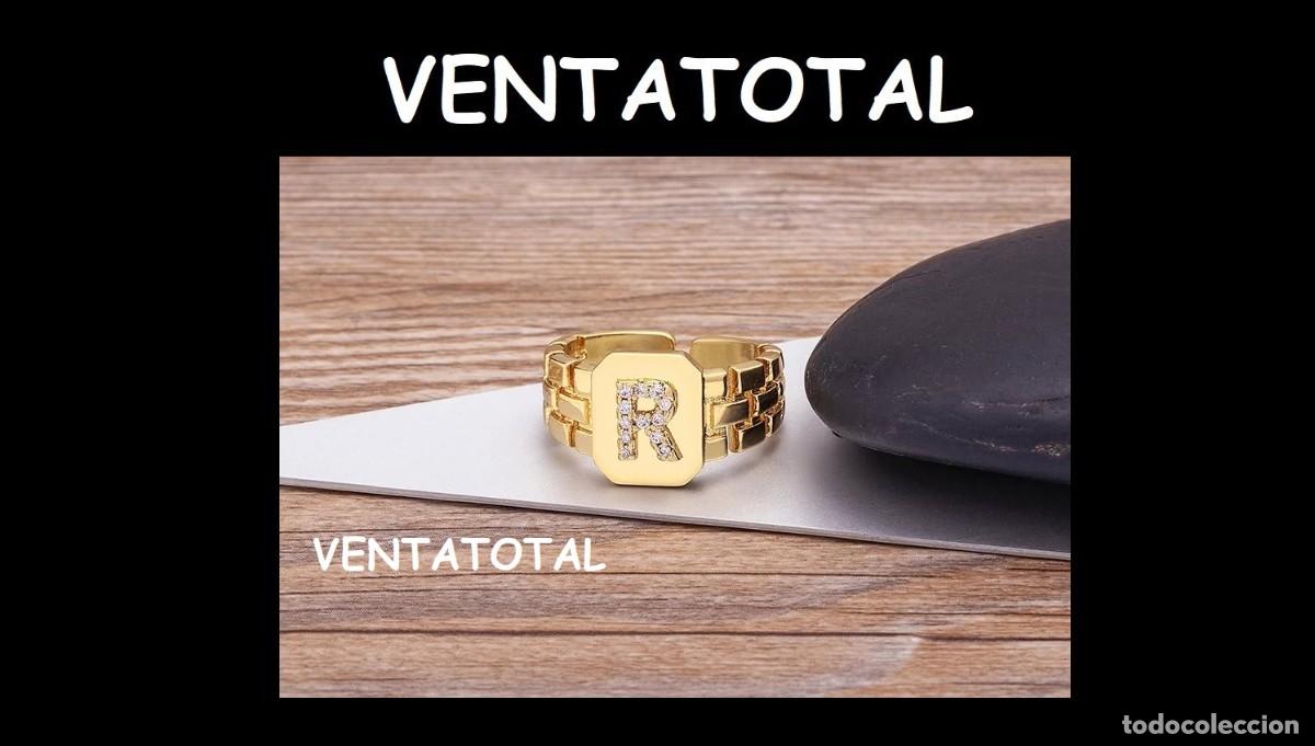 Artesan&iacute;a: ELEGANTE ANILLO CON LA INICIA R ES DE ORO DE 22 KILATES LAMINADO LEER DENTRO DESCRIPCION ETC