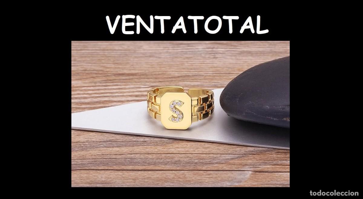 Artesan&iacute;a: ELEGANTE ANILLO CON LA INICIA S ES DE ORO DE 22 KILATES LAMINADO LEER DENTRO DESCRIPCION ETC