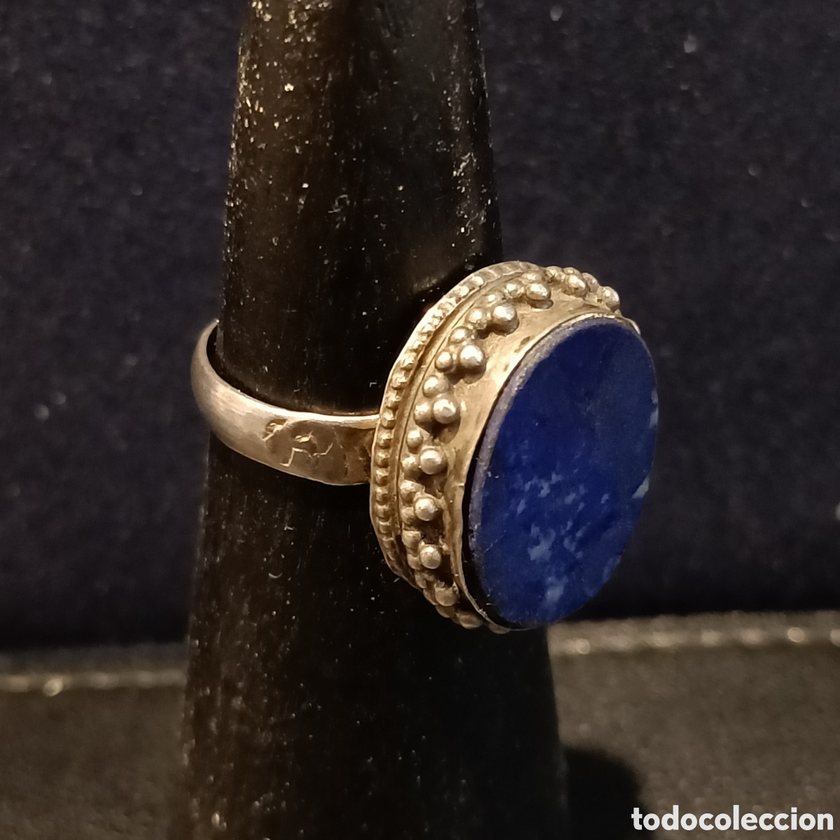 Artesanato e Manualidades: Anillos de plata y lapisl&aacute;zuli.
