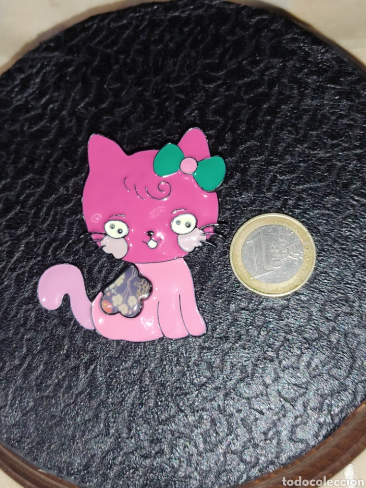 Artesan&iacute;a: Broche gato esmaltado. - Foto 2
