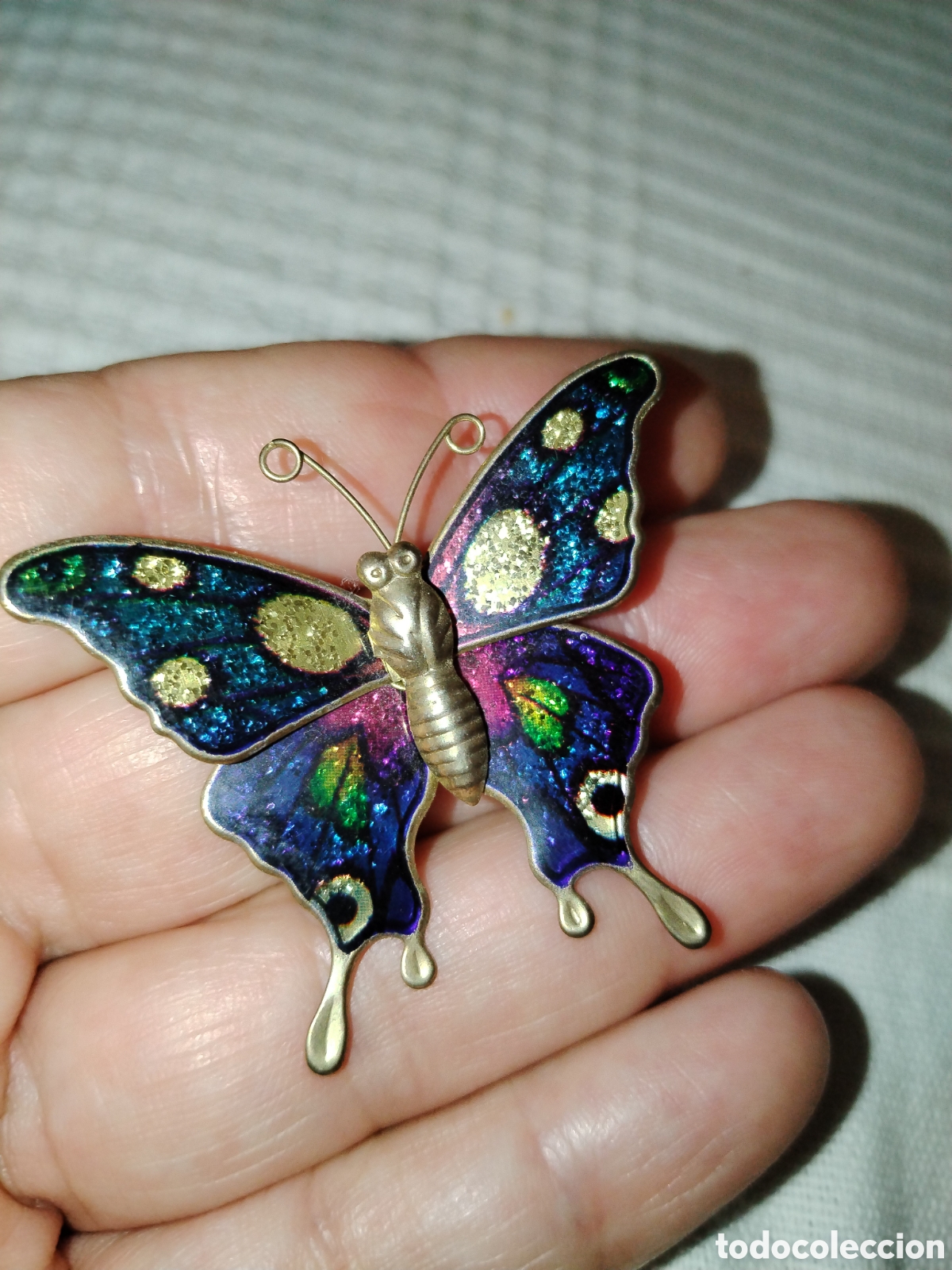 Artesan&iacute;a: Bonito broche de mariposa. - Foto 3