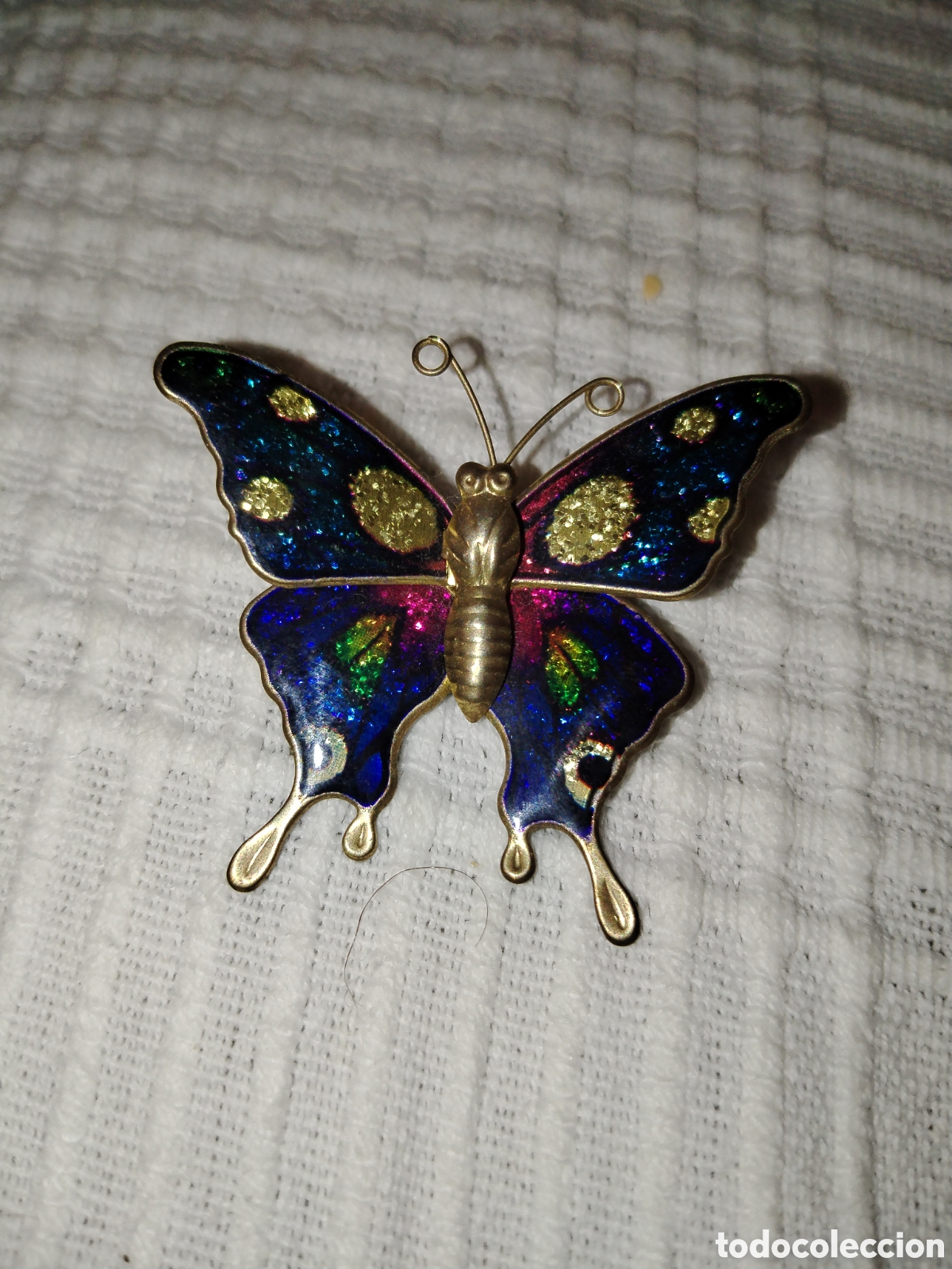 Artesan&iacute;a: Bonito broche de mariposa. - Foto 1