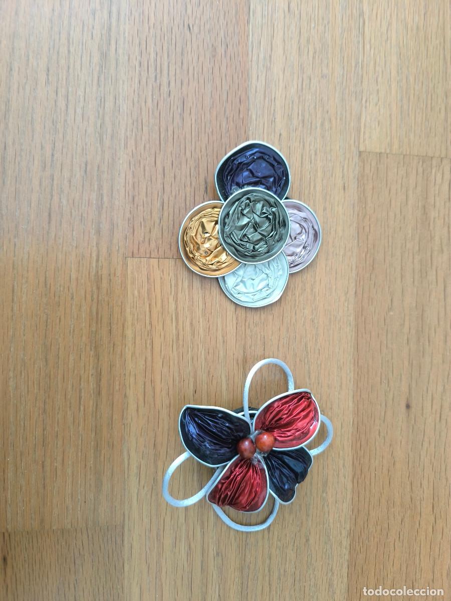Artesan&iacute;a: DOS BROCHES ECHOS A MANO CON CAPSULAS NESPRESSO