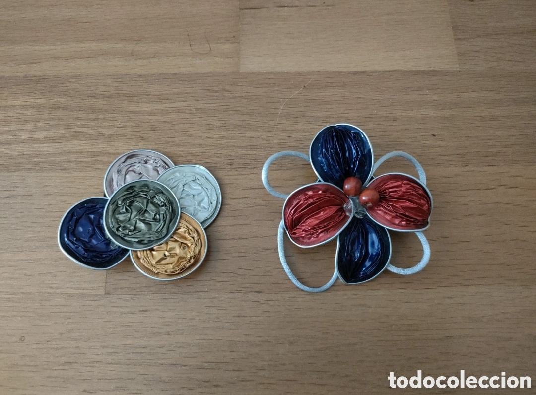 Artesan&iacute;a: 2 BROCHES HECHOS CON C&Aacute;PSULAS DE NESPRESSO