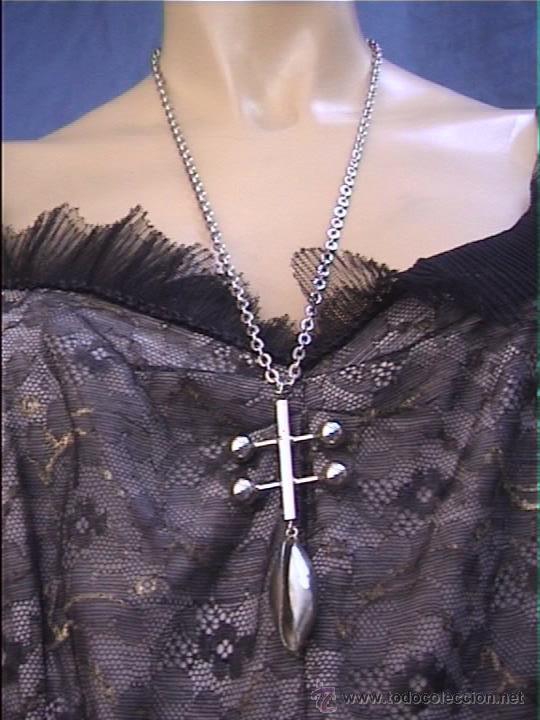 Artesan&iacute;a: COLLAR METAL PLATEADO 44CM - Foto 1
