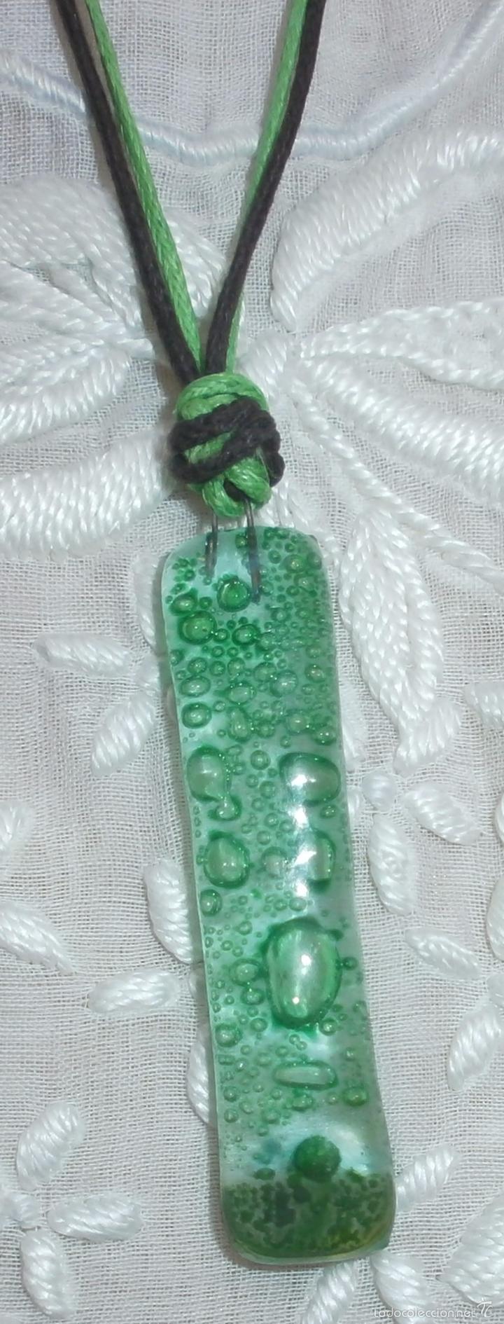 Artesan&iacute;a: A20 Collar cristal - rectangular - adaptable hasta 35/37cm - Foto 1