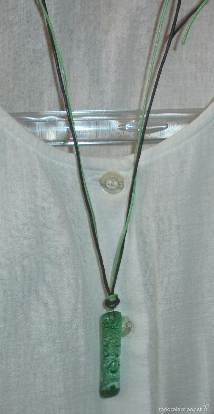 Artesan&iacute;a: A20 Collar cristal - rectangular - adaptable hasta 35/37cm - Foto 2
