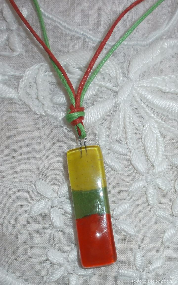 Artesan&iacute;a: A19 Collar cristal -rectangular - adaptable hasta 45cm - Foto 3