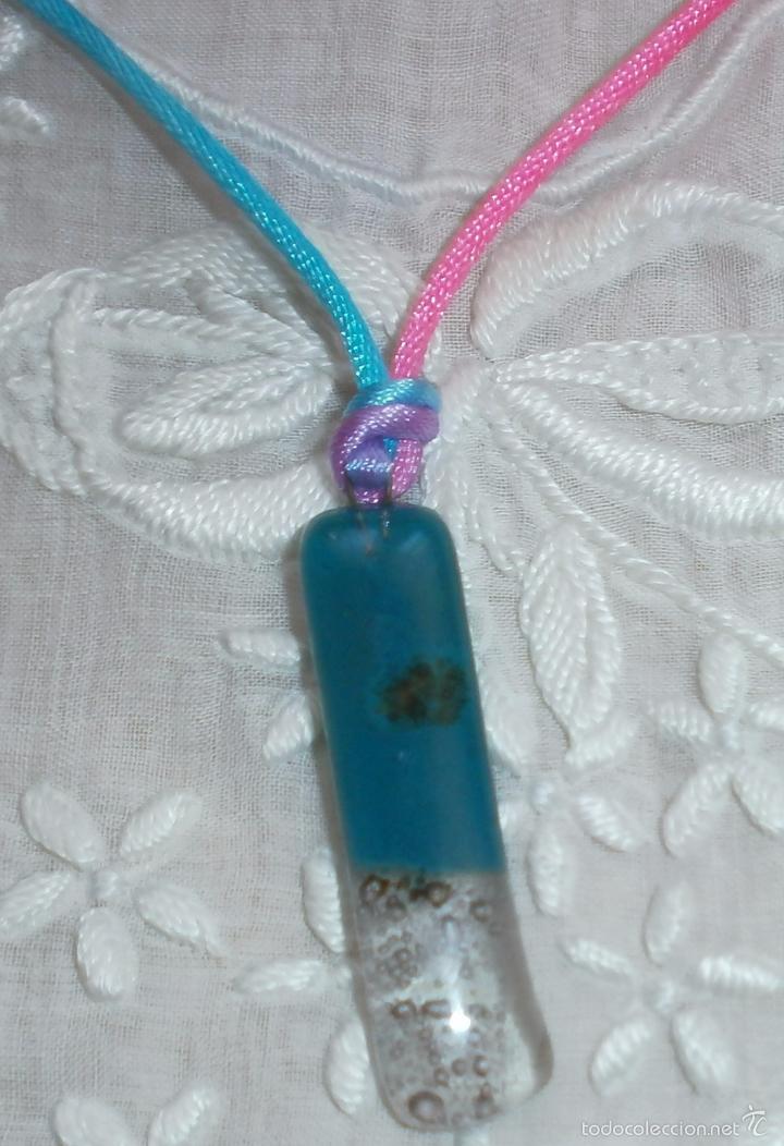 Artesan&iacute;a: A16 Collar corto / gargantilla cristal -rectangular - cierre omega - Foto 1