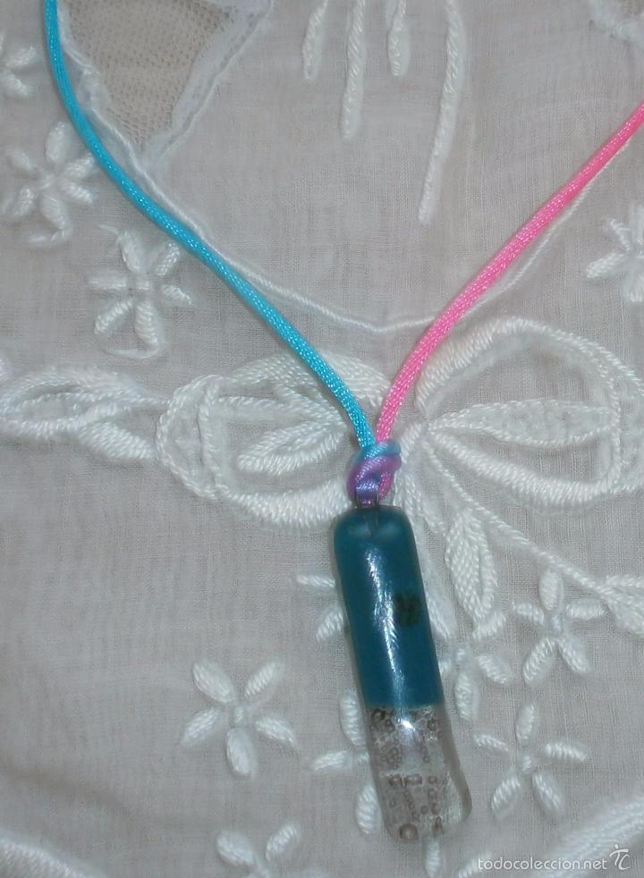 Artesan&iacute;a: A16 Collar corto / gargantilla cristal -rectangular - cierre omega - Foto 4