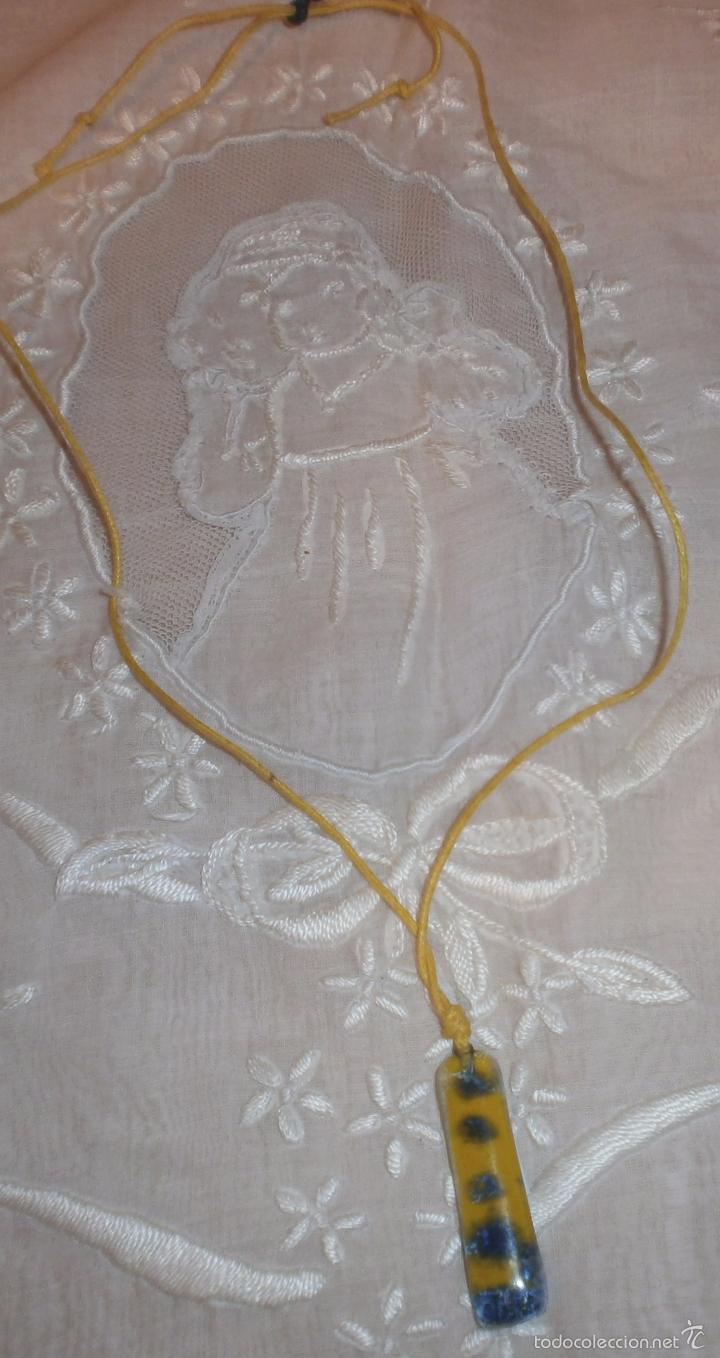 Artesan&iacute;a: A14 Collar cristal - rectangular - adaptable hasta 35/37cm - Foto 2
