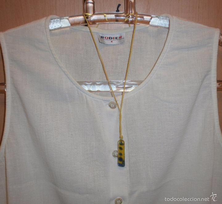 Artesan&iacute;a: A14 Collar cristal - rectangular - adaptable hasta 35/37cm - Foto 4