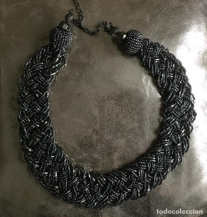 Artesan&iacute;a: COLLAR DE ABALORIOS GRIS PLATA DE INDIA - Foto 1