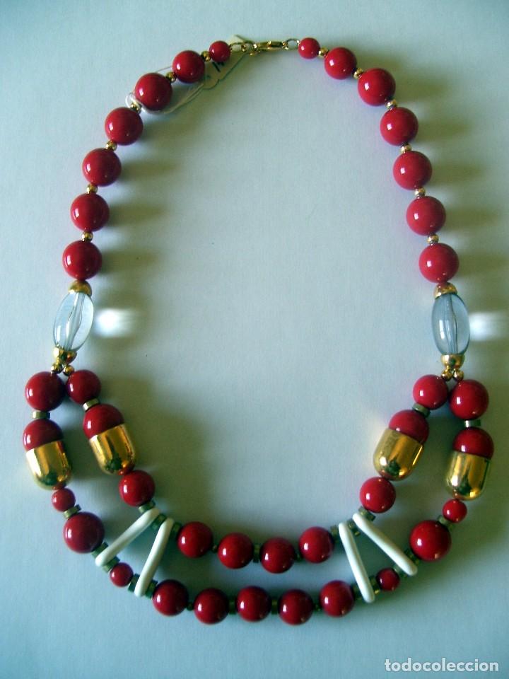 Artesan&iacute;a: GARGANTILLA ROJA Y DORADA 143GR - Foto 1
