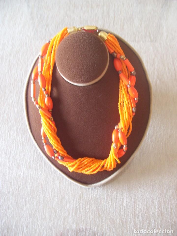 Artesan&iacute;a: GARGANTILLA ROCALLA NARANJA - Foto 2
