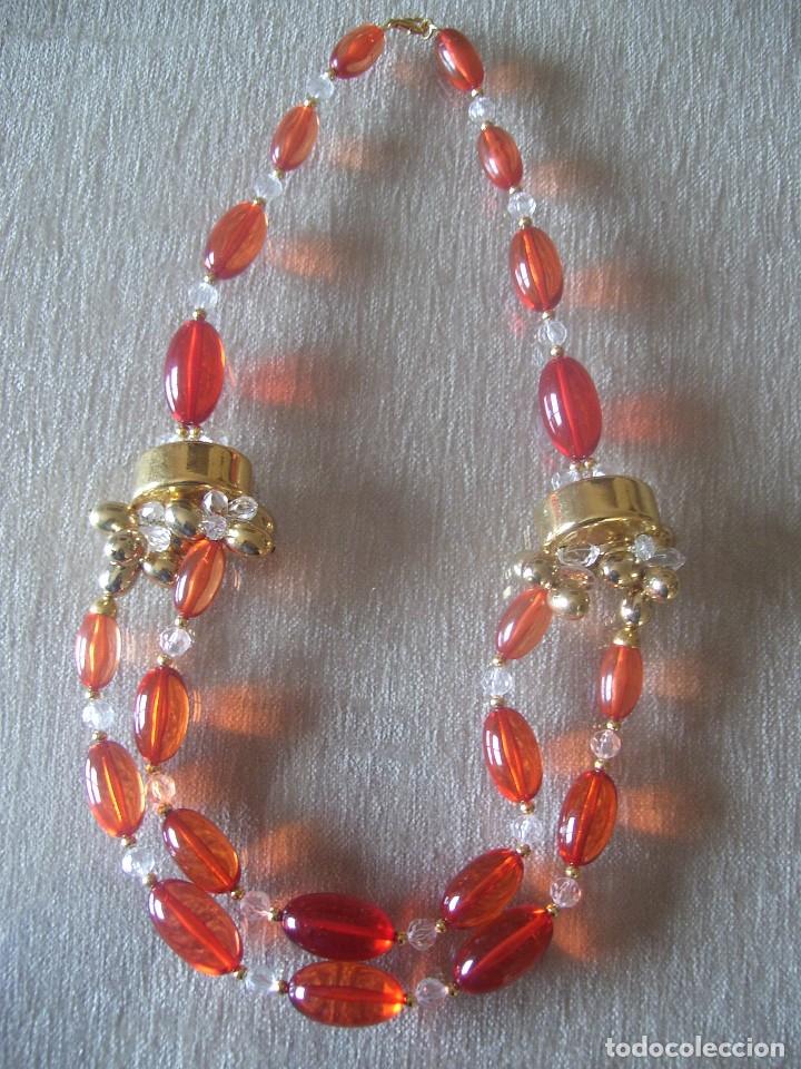 Artesan&iacute;a: COLLAR ROJO Y DORADO 155GR - Foto 1