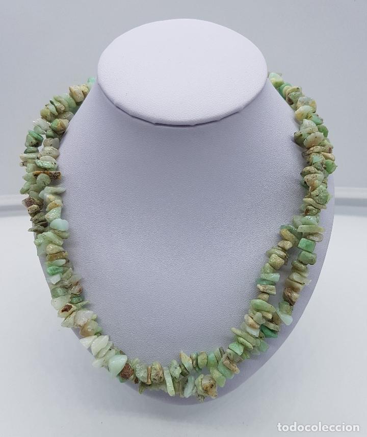 antiguo collar hecho piedras natur - Compra venta en todocoleccion
