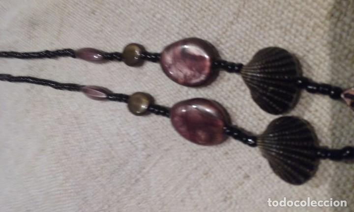 Artesan&iacute;a: Collar negro y marr&oacute;n dorado - Foto 3