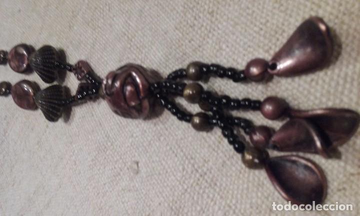 Artesan&iacute;a: Collar negro y marr&oacute;n dorado - Foto 4