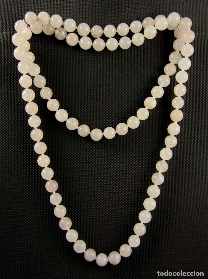 Artesan&iacute;a: Collar de Cuarzo rosa (95 cm) - Foto 2