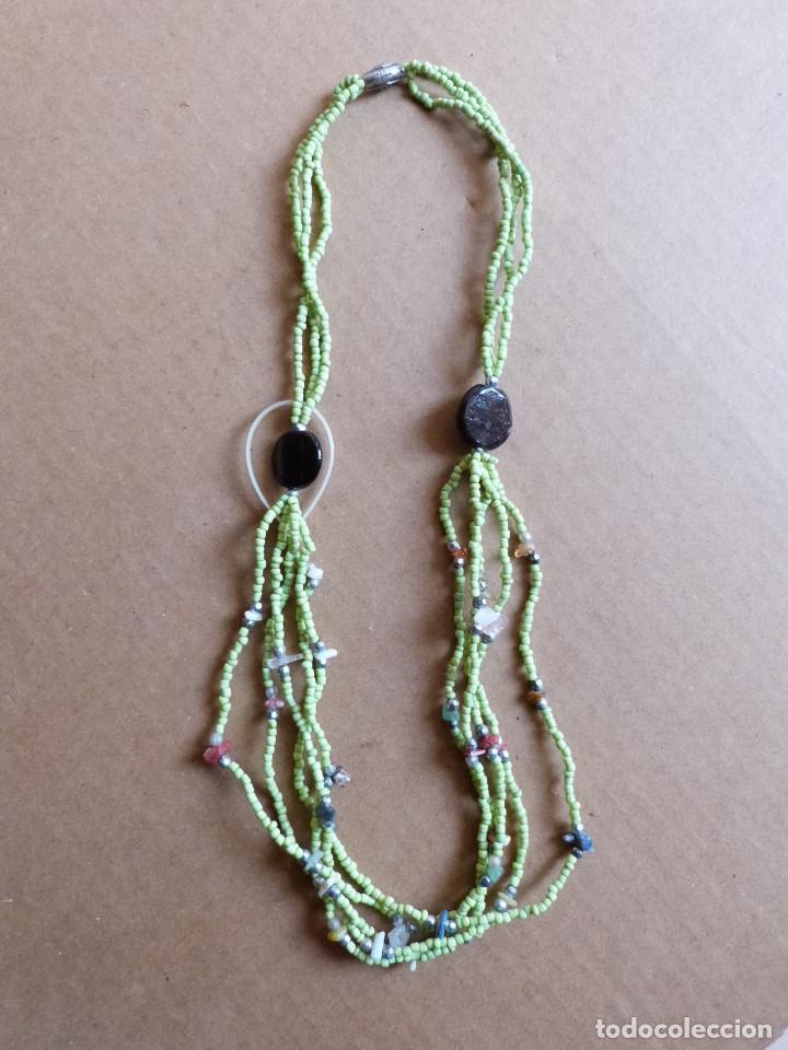 Artesan&iacute;a: Collar de cuentas verde claro - Foto 2