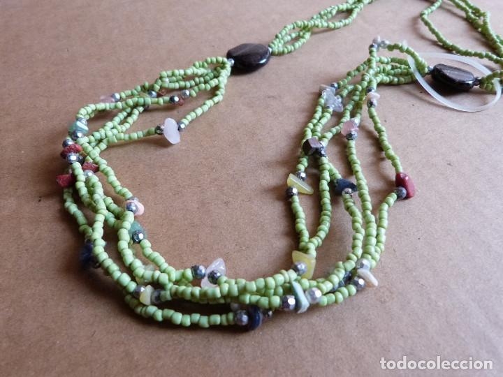 Artesan&iacute;a: Collar de cuentas verde claro - Foto 3