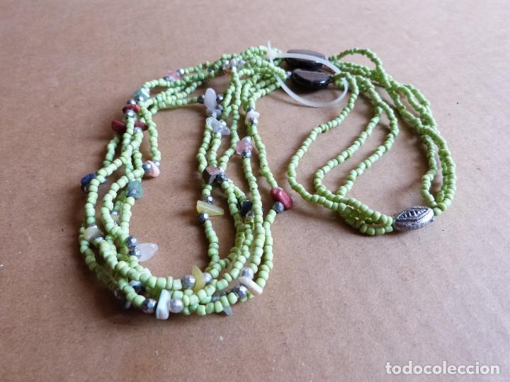 Artesan&iacute;a: Collar de cuentas verde claro - Foto 4