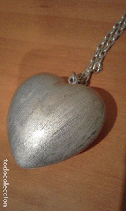 Artesan&iacute;a: colgante corazon con cadena - Foto 1