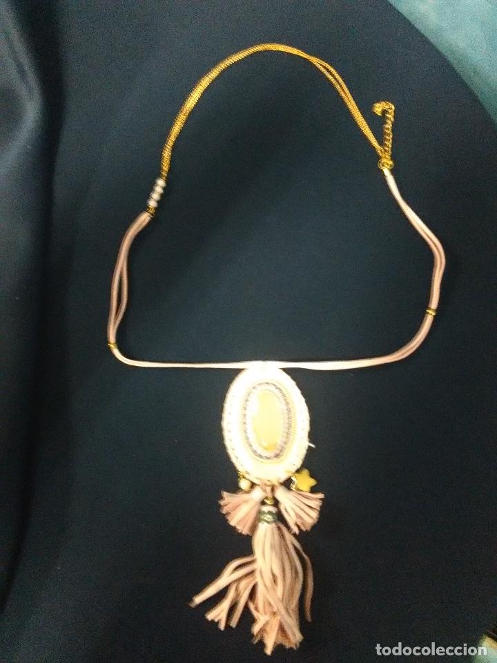 Artesan&iacute;a: COLLAR CUERO ROSA - Foto 1
