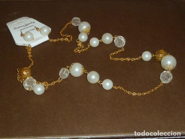 Artesan&iacute;a: Conjunto collar y pendientes - Foto 3