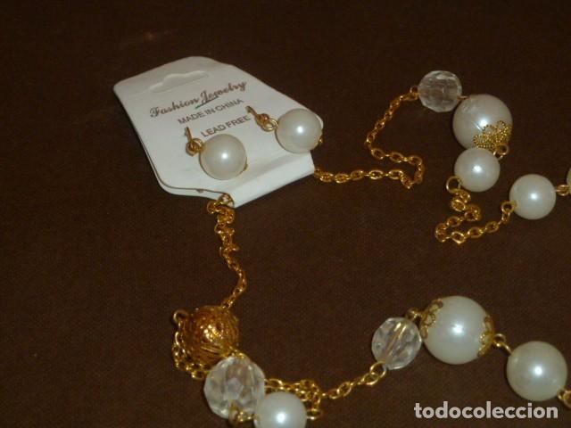 Artesan&iacute;a: Conjunto collar y pendientes - Foto 5