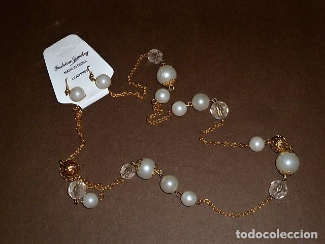 Artesan&iacute;a: Conjunto collar y pendientes - Foto 1