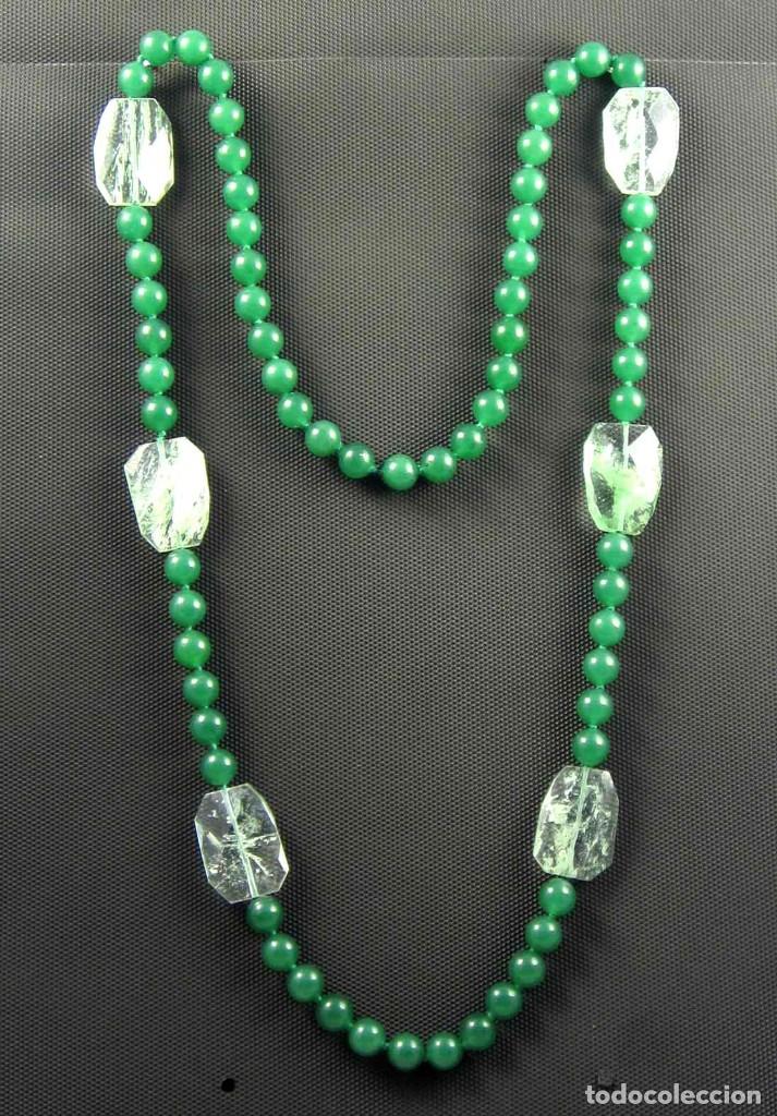 Artesan&iacute;a: Collar de &Aacute;gata y Cuarzo. - Foto 2