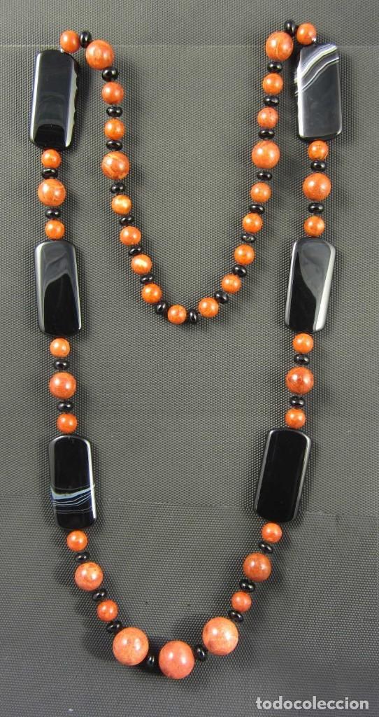 Artesan&iacute;a: Collar de &Oacute;nix y Coral esponja. - Foto 2