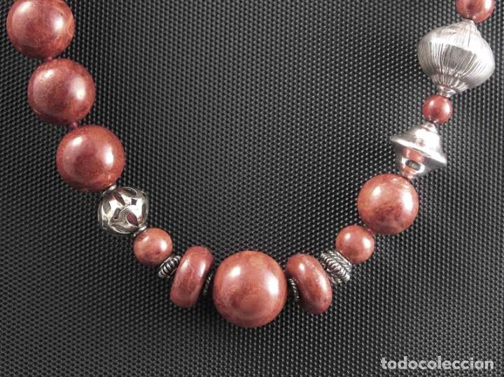 Artesan&iacute;a: Collar de Coral esponja y Plata - Foto 2