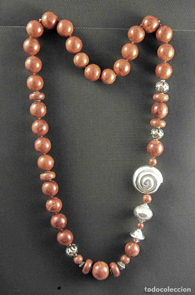 Artesan&iacute;a: Collar de Coral esponja y Plata - Foto 3