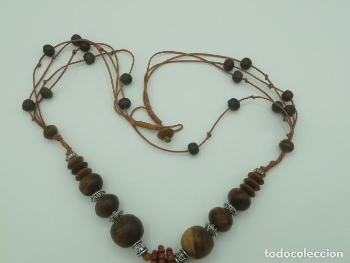 Artesan&iacute;a: Collar de madera ... - Foto 4