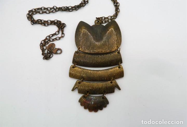 Artesan&iacute;a: Collar largo buho metal - Foto 3