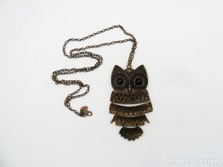 Artesan&iacute;a: Collar largo buho metal - Foto 2