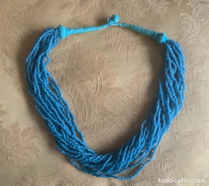 Artesan&iacute;a: COLLAR ETNICO ABALORIOS TURQUESAS - Foto 1
