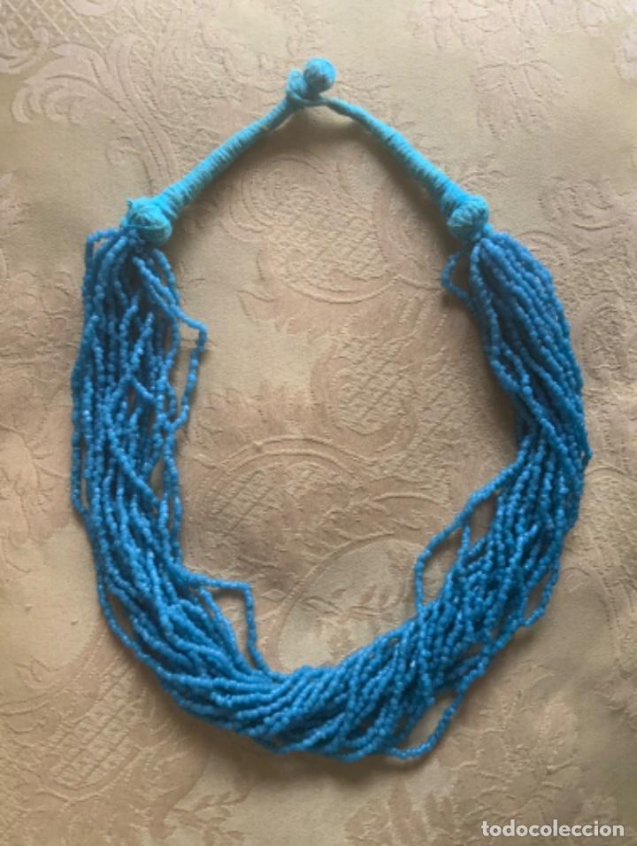 Artesan&iacute;a: COLLAR ETNICO ABALORIOS TURQUESAS - Foto 6