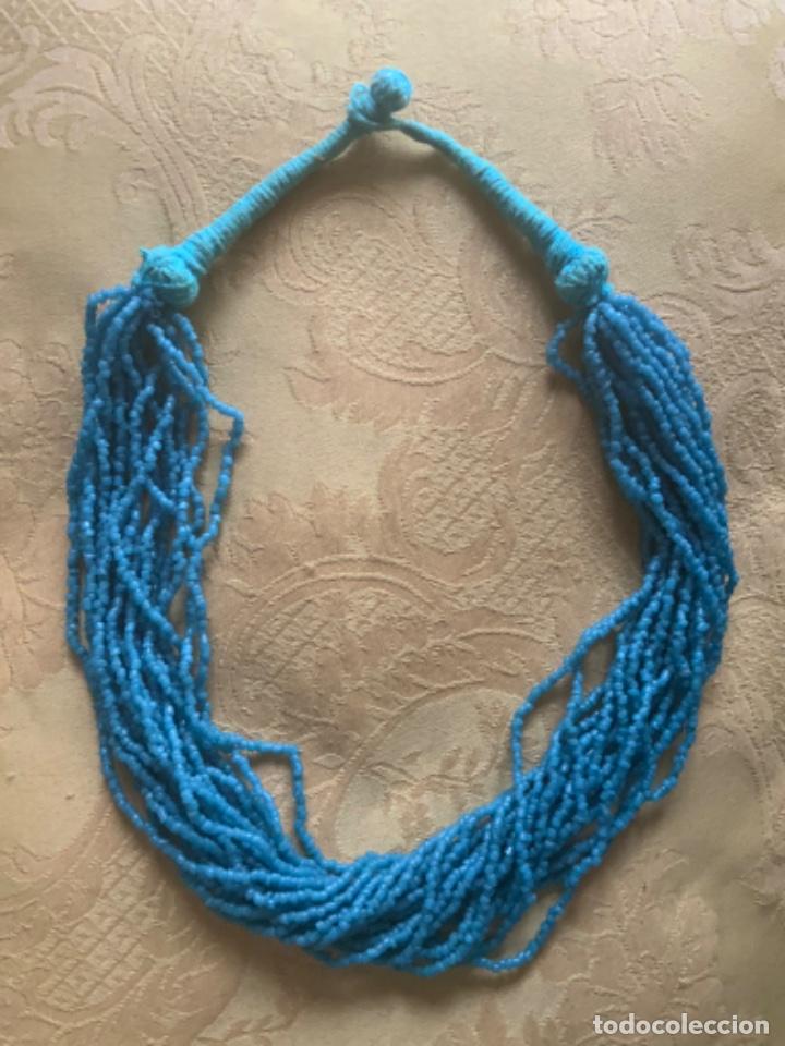 Artesan&iacute;a: COLLAR ETNICO ABALORIOS TURQUESAS - Foto 7