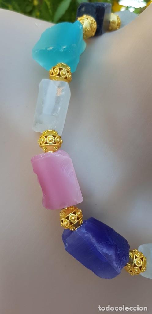 Artesan&iacute;a: Collar ojo de gato en crudo - Foto 2